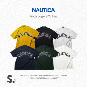 Nautica Arch Logo tee